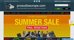 Desktop Screenshot of proaudioeurope.com